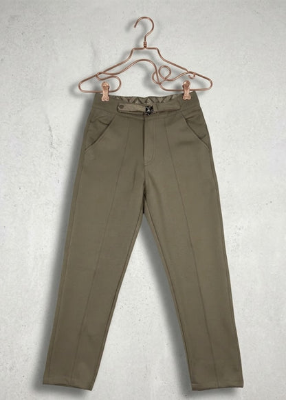 Zyvor-Khaki-Slim-Fit-Pants-Front-View-Khaki.