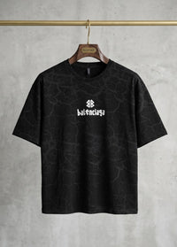 oversized cracked texture t-shirt premium casual wear